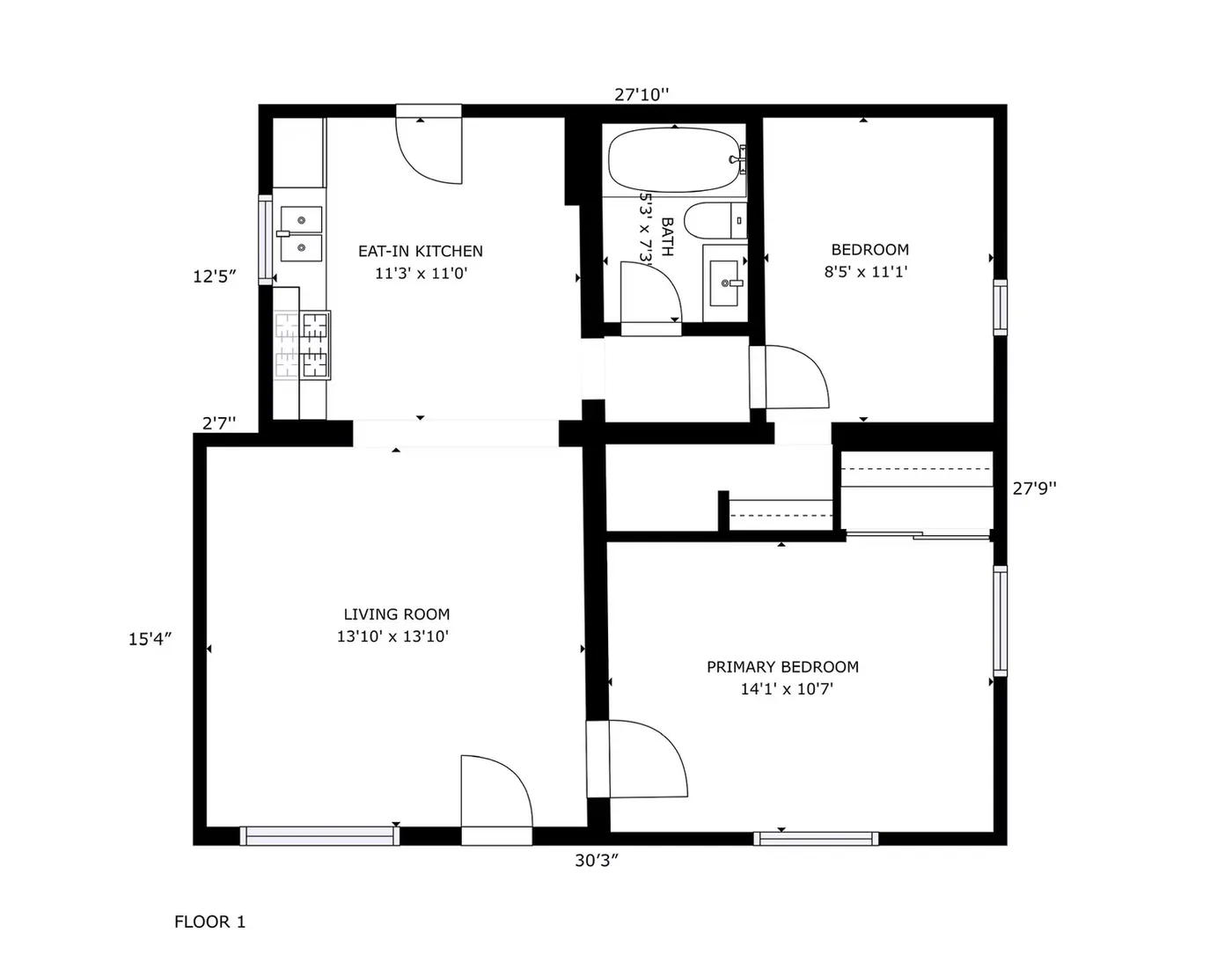 2D floor plan of the home