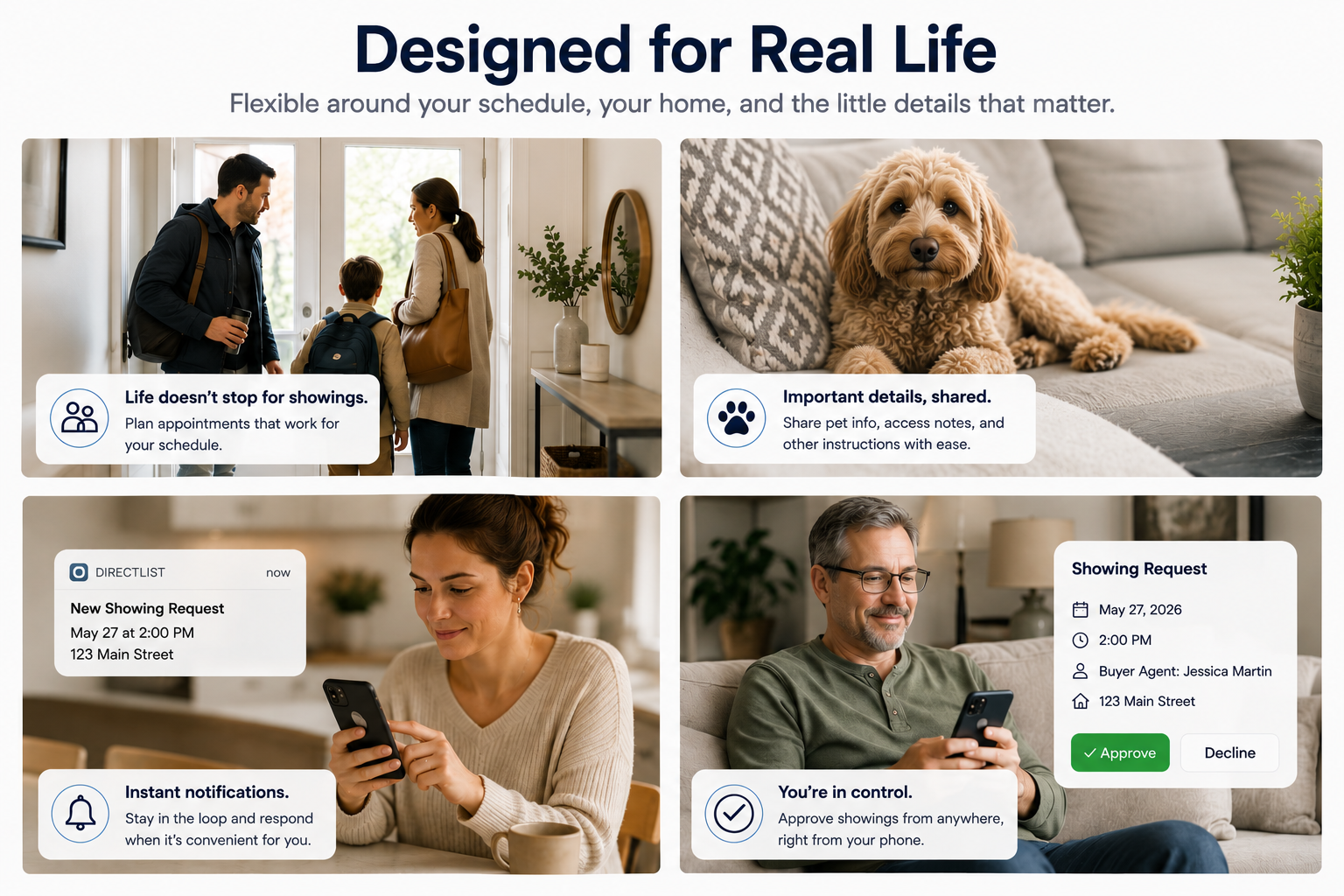 Designed for Real Life — flexible around your schedule, your home, and the little details that matter.